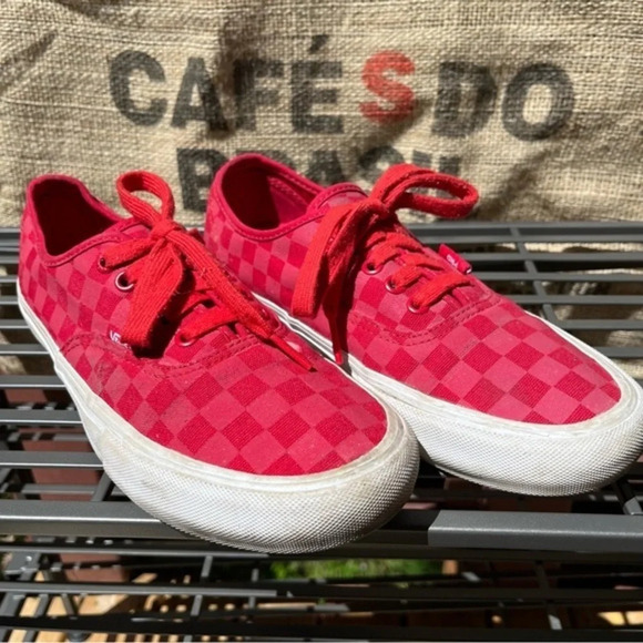 VANS Reflective OFF THE WALL authentic pro red checkerboard 9 - Picture 7 of 16
